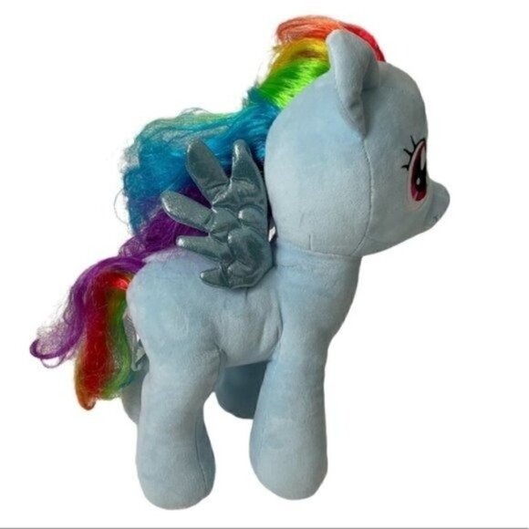 BUILD-A-BEAR My Little Pony Limited Edition Rainbow Dash Pegasus 2018 15” plush - Picture 4 of 13
